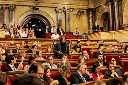 El diputado republicano Jordi Albert, en un moemnto del Pleno.