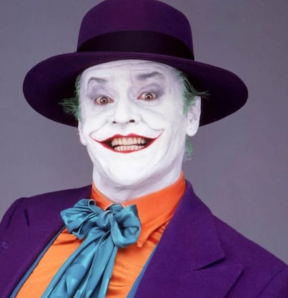 Jack Nicholson como el Joker.