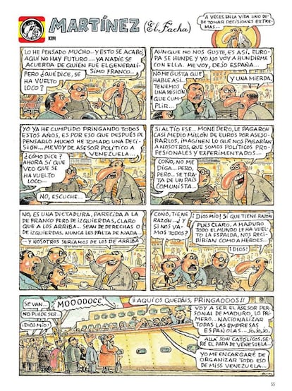Última historieta de Martínez El Facha, publicada en el número 1972 de 'El Jueves'.