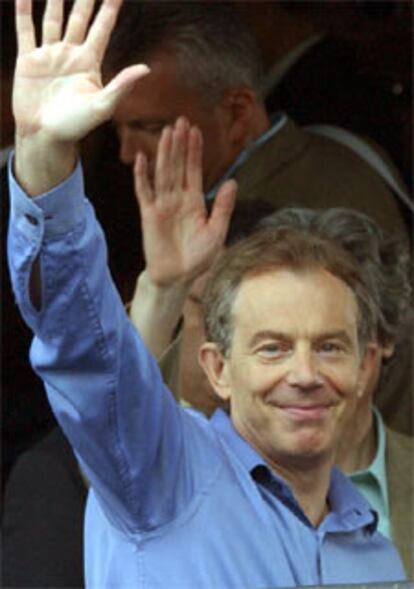 Blair, esta mañana a su salida de Tokio con destino Seúl.