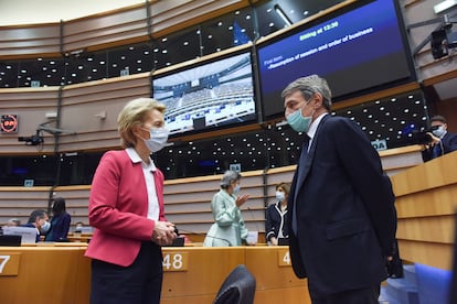 Ursula von der Leyen y David Sassoli.