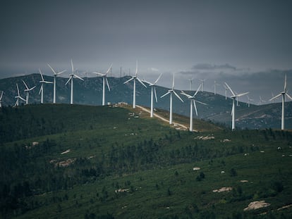 Un parque de energía eólica.