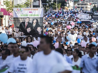 La marcha en favor de la familia en Sinaloa, en septiembre de 2016.
