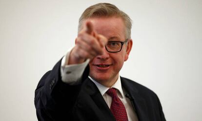 El ministro de justicia británico, Michael Gove.