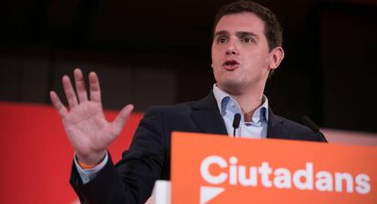 Albert Rivera durant una compareixença el 22 de desembre.