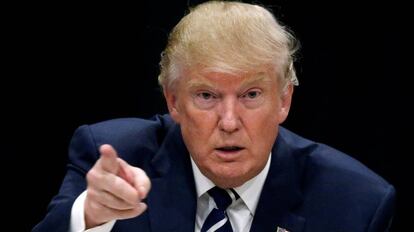 Donald Trump durante la campaña.