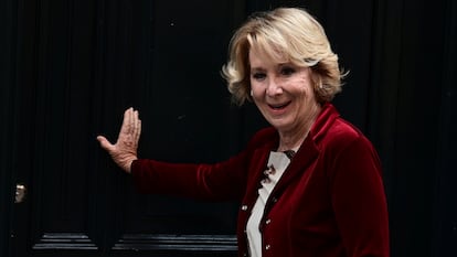 Esperanza Aguirre, en febrero de 2021 en Madrid.