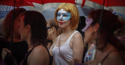 Manifestación de prostitutas en Barcelona