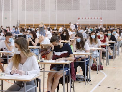 Examen de Selectividad durante la pandemia.