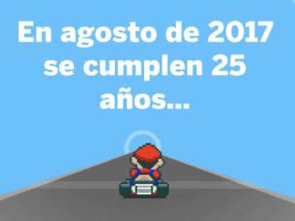 El primer juego de la serie Mario Kart fue lanzado en Japón el 27 de agosto de 1992