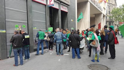 La PAH marcha contra la suspensi&oacute;n de la ley de pobreza energ&eacute;tica. 