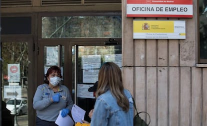 An employment office in Madrid.