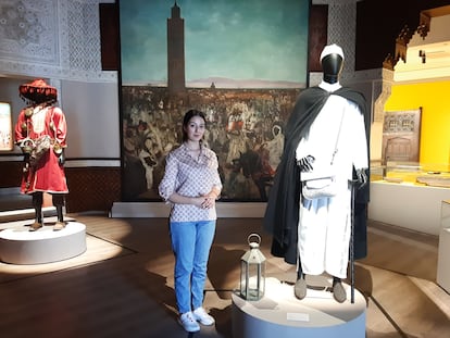 La conservadora Hanae Jerjou en el Museo del Patrimonio Cultural Inmaterial de Marraquech.