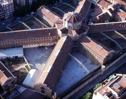 Vista a&eacute;rea de la c&aacute;rcel Modelo de Barcelona.