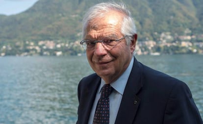 El ministro de Asuntos Exteriores de España, Josep Borrell, en una imagen tomada en la ciudad italiana de Cernobbio.