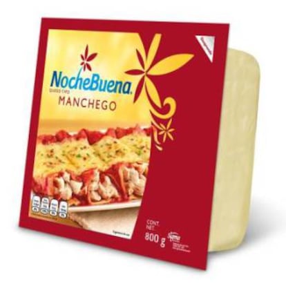 Queso tipo manchego de Nochebuena.