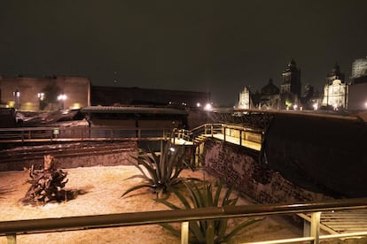 Construida en el siglo XV, la Casa de las Águilas fue redescubierta en 1980 por los arqueólogos del Proyecto Templo Mayor.