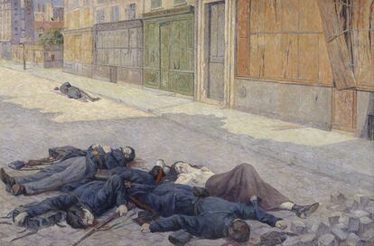 'Una calle de Paris en mayo de 1871', óleo de Maximilien Luce.