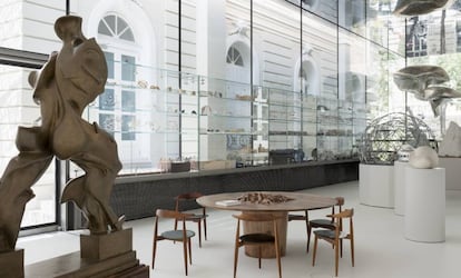 Interior de la fundación de Norman Foster en Madrid.