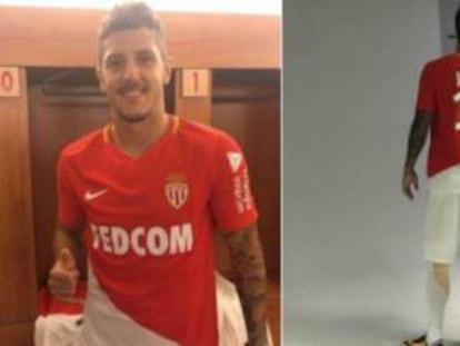 Jovetic, con la camiseta del Mónaco.