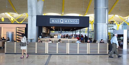 Uno de los restaurantes de Áreas en el aeropuerto de Madrid-Barajas.  