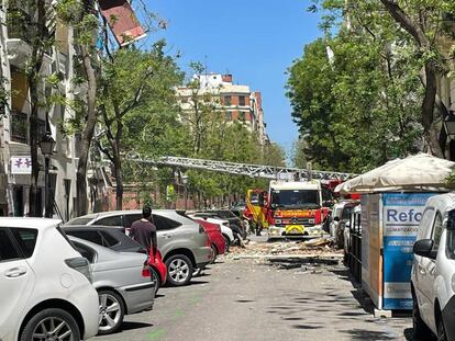 Registrada una explosión de gas en un ático del barrio de Salamanca