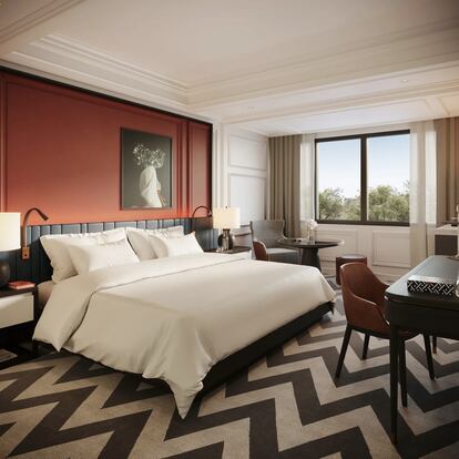 Habitación premier del Rosewood Villa Magna.