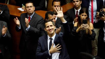 Juan Guaidó, nuevo presidente de la Asamblea venezolana.