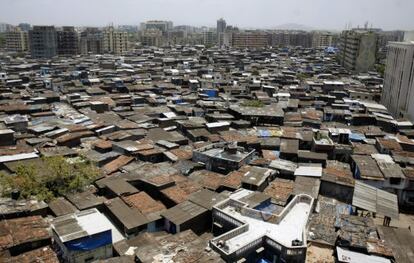 Dharavi, en Bombay, uno de los grandes barrios pobres del mundo.