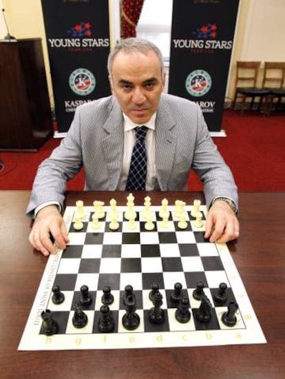 Kasparov, fotografiado hace dos años en un congreso.