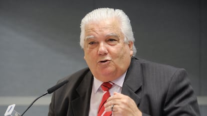 Marco Antônio Raupp, ex-ministro da Ciência, Tecnologia e Inovação, em um evento no Senado, em agosto de 2012