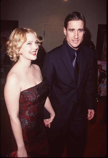 Luke Wilson y Drew Barrymore en 1997.