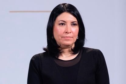Victoria Rodríguez Ceja durante la conferencia matutina del 4 de noviembre 2021.