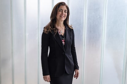 María Fernández posa durante la entrevista, el 7 de febrero en Barcelona.