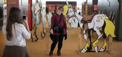 Un altre protagonista del Saló és Lucky Luke.