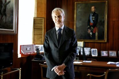 El ministro de Defensa, Pedro Morenés, en su despacho oficial.