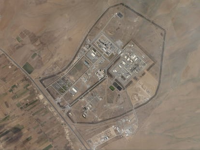 Vista aérea de la planta nuclear de Arak, en Irán.