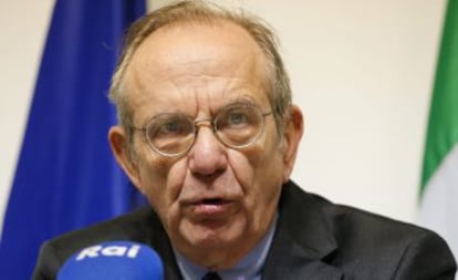 El ministro de Economía y Finanzas italiano, Pier Carlo Padoan.