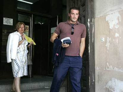Roberto Alonso, tras prestar declaración en el juzgado de Alcalá el pasado 4 de septiembre.