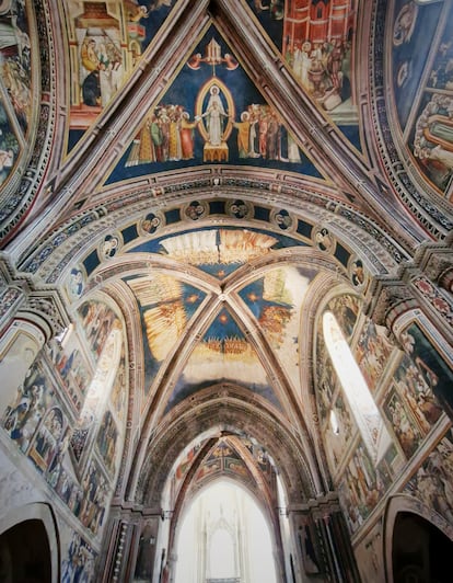 Frescos del siglo XIV en la basílica de Santa Caterina d’Alessandria, en Galatina.