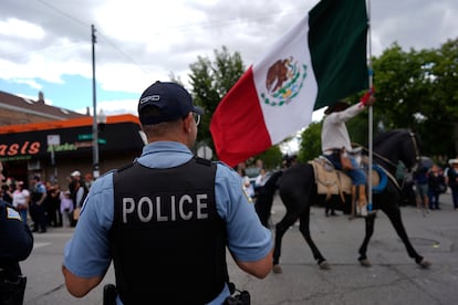Desfile del día de independencia de México en Chicago, el 6 de septiembre.