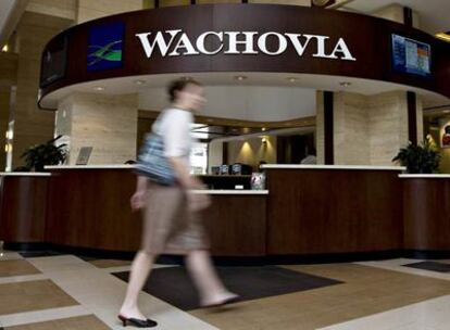 Oficina del banco estadounidense Wachovia en Carolina del Norte.