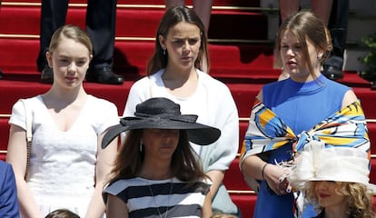 Alexandra Hannover, Pauline Ducruet y Camille Gottlieb, sobrinas de Alberto.