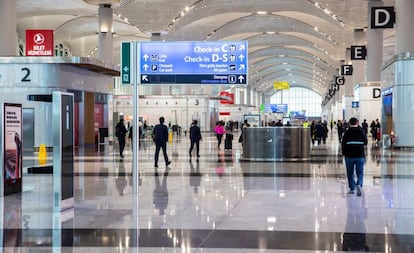 Terminal del nuevo aeropuerto de Estambul, situado a 35 kilómetros del centro de la ciudad.