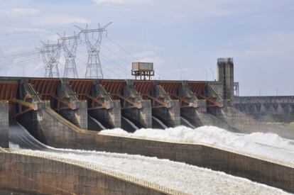 La planta hidroeléctrica de Itaipu, la más grande de Latinoamérica.