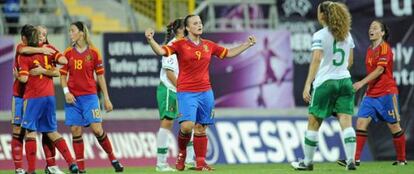 Pinel celebra el gol ante Portugal