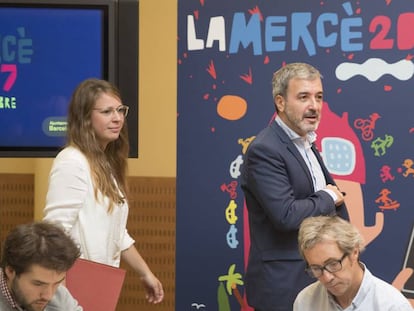 Jaume Collboni, durant la presentació del programa de la Mercè.