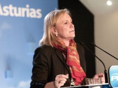 La candidata del PP a la Presidencia de Asturias, Mercedes Fern&aacute;ndez, el pasado 25 tras conocer los resultados de las elecciones.