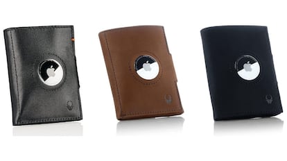 Wallets with compartment for AirTag