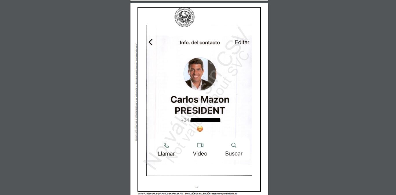 Los mensajes en la mañana de la dana entre Pradas y Mazón: “Estoy en comunicación con Bernabé. Lo que más preocupa es barranco del Poyo y río Magro”. “Cojonudo”, contestó el ‘expresident’